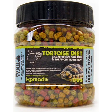 Aliment pour tortues de Komodo : Fleurs de fruits 170 g - nourriture pour tortues
