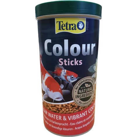 Tetra Pond Color Color Sticks, Aliments pour poissons d'tang, 1 L (1/5)