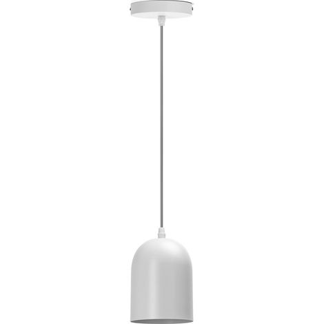 Lampadario a sospensione ovale bianco Moderna in metallo E27 (1/5)