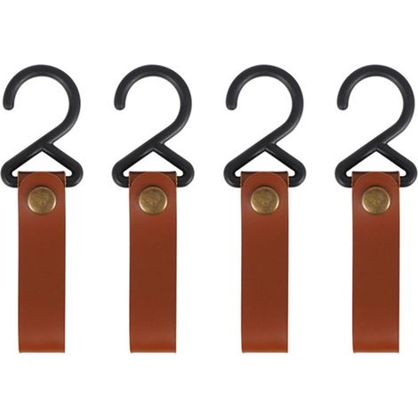 verschleißfeste PU-Haken mit Metallknopf für den Außenbereich, ideal für Camping, Wandern, Picknicks, Küchenutensilien, Geschirr und Taschen.