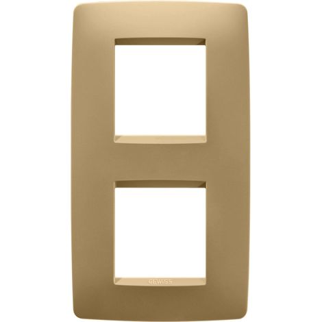 PLAQUE ONE 2+2P V OR GEWISS GW16124VO
