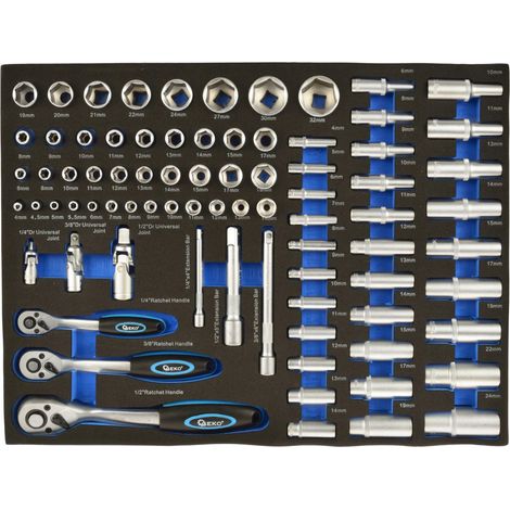 Llaves de vaso Geko socket wrench set 72 dientes ergonómico (1/3)