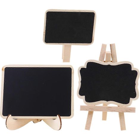 Tableau noir à messages, petit tableau noir créatif en bois, accessoire photo compatible (1/5)