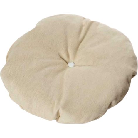 Cuscino rotondo ecrù, Ø44 cm (kit da 3)