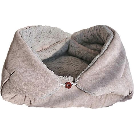 Lit pour chat chaud et épais, tapis multifonctionnel et pliable pour chats et petits chiens, lit d'intérieur pour chatons, tapis de couchage pour chats, B (1/5)