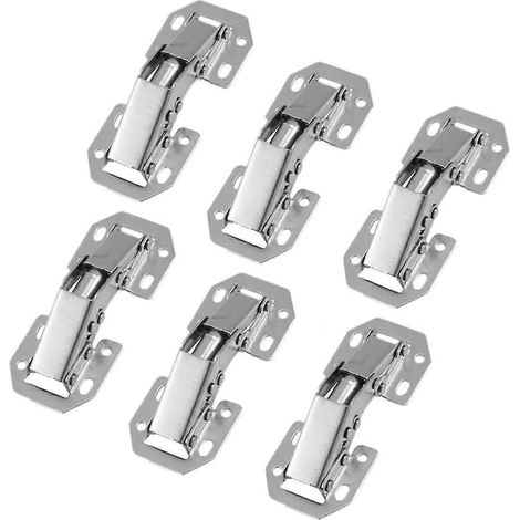 Kit de 6 charnières en acier pour meubles, haute résistance et (1/5)