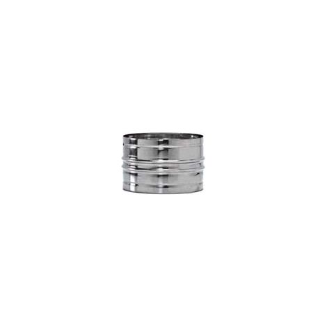 RACCORDO PER TUBO ACCIAIO INOX M/M 304 MONOPARETE SPESSORE MM.0,5  MM ø mm.130