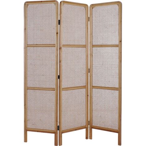 Biombo Ratan 135X2X180 Natural Marron (1/4)