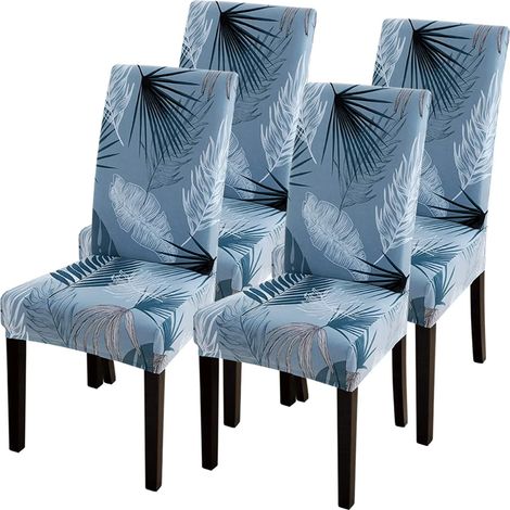 MINKUROW 4 Pezzi Fodere Per Sedie Fodere Per Sedie Elastiche Fodere Per Sedie Elastiche Fodere Per Sedie Moderne Per Vestibilità Universale (Pinellia) (1/5)