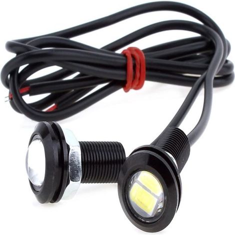4er-Pack 18-mm-LED-Lampen für Tagfahrlicht und Rückfahrscheinwerfer, 12 V - 4er-Pack 18-mm-LED-Lampen für Tagfahrlicht und Rückfahrscheinwerfer, 12 V (1/5)