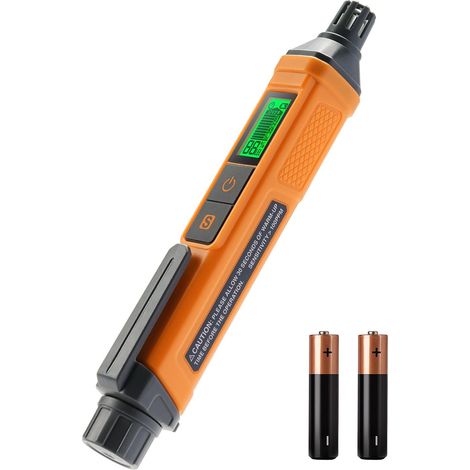 Detecteur de Gaz, Detecteur Gaz              PT205 Alarme Sonore et Visuelle, Détecteur Fuite de Gaz + Valeur%Lie de Méthane, Butane et Gaz Combustible pour Maison, VR (2 Piles Incluses) - Orange