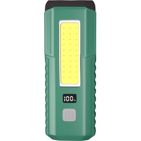 Lampe de travail magnétique LED/lampe de réparation automobile, lampe torche COB, rechargeable, 3 modes d'éclairage, multifonctionnelle avec crochet magnétique.