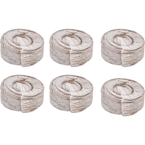 Bloc de tourbe compressé 50 pièces pour culture et pépinière - Substrat nutritif pour plantes, fleurs et légumes Φ30 x 10 mm