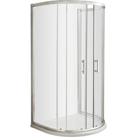 Hudson Reed Pacific D-Shaped Shower Enclosure 1050mm x 900mm - 6mm Glass (1/5)