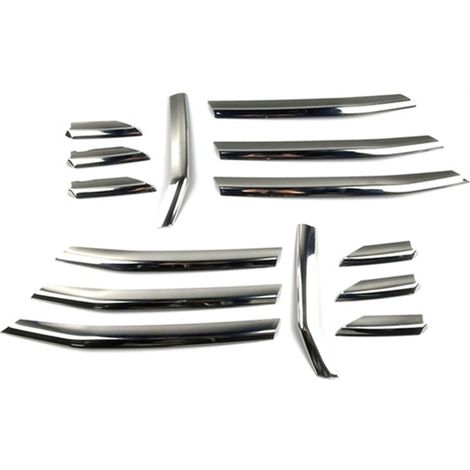 Grille décorative de phare antibrouillard avant en acier inoxydable, cache, garniture, bande adhésive pour grille de phare antibrouillard avant - Audi A3 Hatchback (1/4)