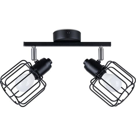 Regleta Naxa negro, 2 luces (1/4)
