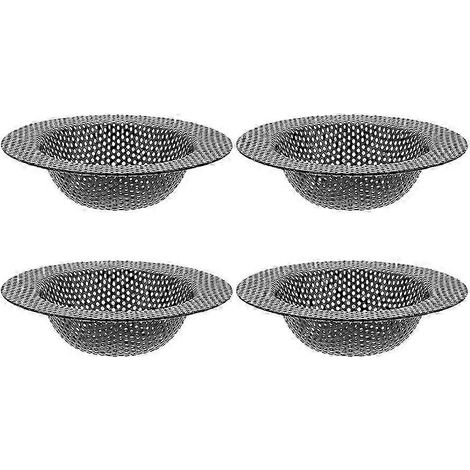 Set mit 4 Edelstahl-Spülbecken-Sieben, Tropfauffangschale und Drahtsieb. (1/2)