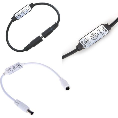 Controller strip striscia led 12v volt dimmerabile e interruttore accensione on off  Bianco