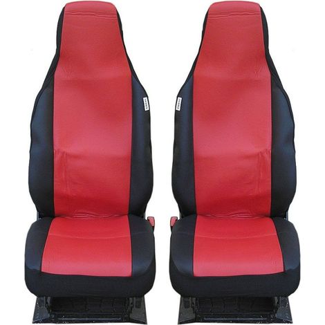 Sitzbezüge für Vordersitze Promolink für Toyota Aygo, Citroën C1, Peugeot 107, Textil, rot