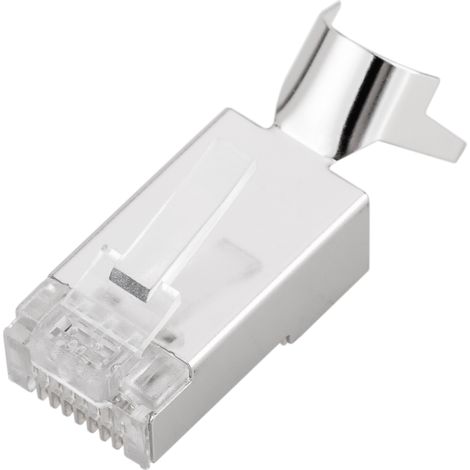 BeMatik - Connecteur FTP mâle Cat.6A RJ45 pour sertir pack de 100 (1/5)
