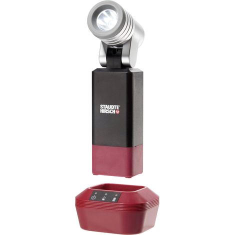 LAMPE TORCHE SANS FIL STAUDTE-HIRSCH 553000 NOIR, ROUGE, ARGENT 276 G (1/5)