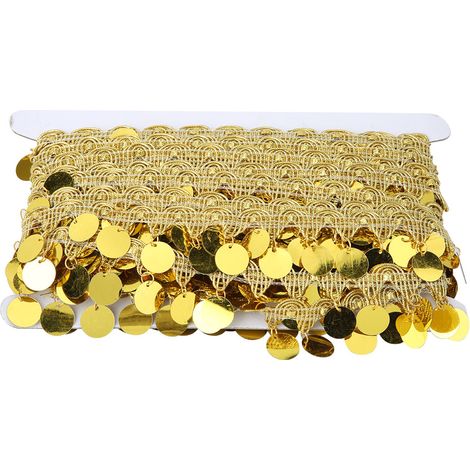 Ceinture à pièces pour danse du ventre, 10 verges, accessoire ethnique en or (1/5)