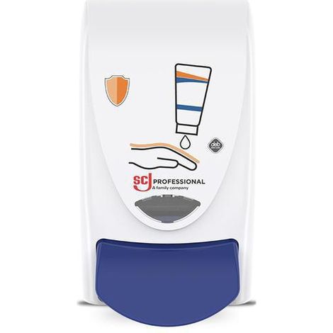 Distributeur protection cutanée H233xL115xP130ca.mm 1l blanc/bleu SC JOHNSON