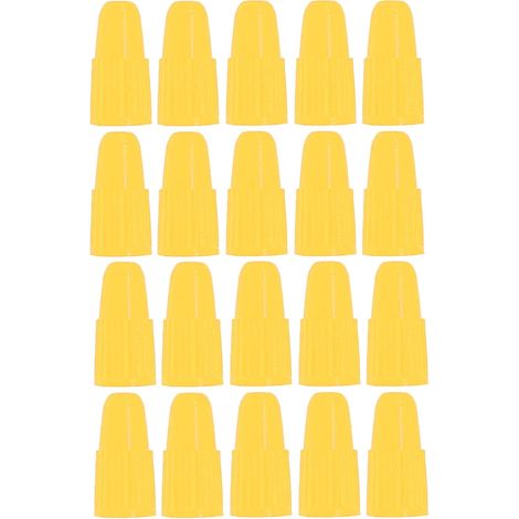 20x Bouchon de valve capuchon en plastique presta Pneu Vélo Moto Auto Voiture Quad Trottinette, Jaune