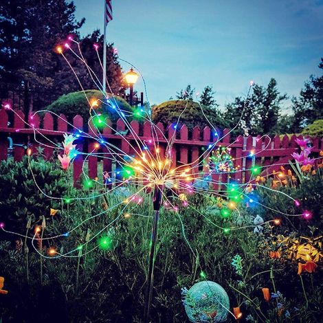 Guirlande Lumineuse Solaire - 120 LED - 40 Fils Cuivre - Étanche IPX7 - Pour Jardin Terrasse Allée - Lot de 2 (1/5)