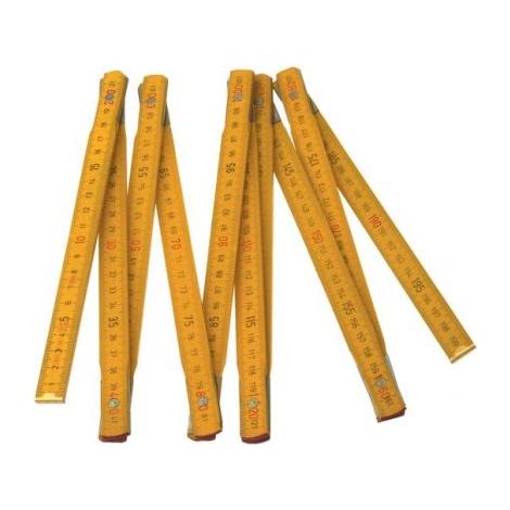Mesure Pliante En Bois 2 M - Outifrance (1/2)