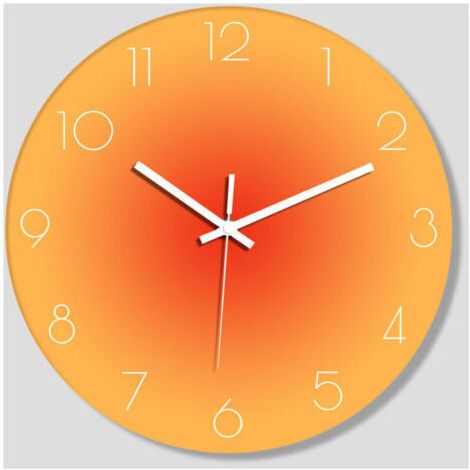 Horloge murale 30 cm Horloge murale silencieuse à quartz moderne avec chiffres arabes Horloges murales sans tic-tac Accessoires pour la maison Horloge murale décorative et horloge de table à do (1/4)