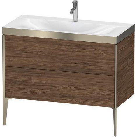 Ensemble de sous-vasque XVIU 1000x480mm e HL noir mat / blanc s-matt Ra B2