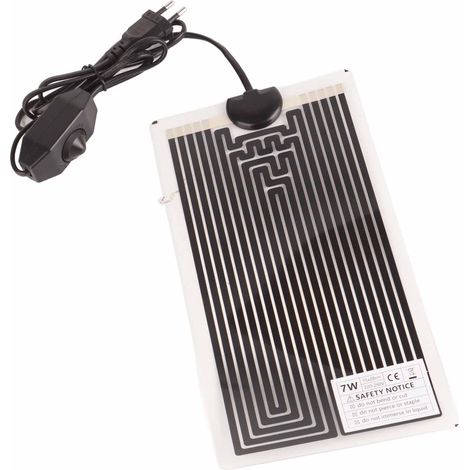 Tapis Chauffant 7W 220V pour Terrarium, Chaleur Uniforme et Sécurité Imperméable pour Reptiles (1/5)