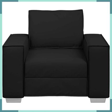 Canapé - 4105044 - Noir - Tissu - 1 place (99 x 80 x 84 cm) (1/5)
