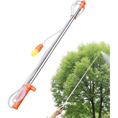 Lance d'arrosage - Acier inoxydable réglable Ergonomique Lance télescopique Pulvérisateur À Dos Pour Intérieur, Extérieur, Serre, Pelouse, Fleurs, Fertilisation et Irrigation (1/5)