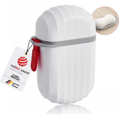 Boîte à Savon Voyage Étanche - 1 Unité - Terre Cuite et PP Recyclable - Drainage Optimal Anti-Humidité - Salle de Bain et Camping - Design Compact (1/5)