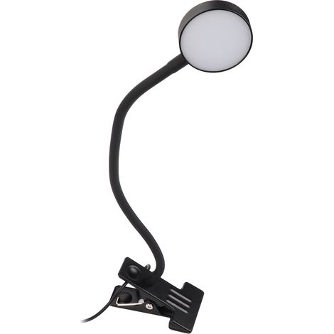 Lampe de bureau USB portable noire pour tatouage des sourcils, lecture et maquillage permanent (noir) (1/5)
