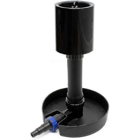 Écumeur de bassin pour bassins à koï, avec collecteur de feuilles et filtre à débris de 40 mm, base hors sol, modèle CSP-40 (1/5)