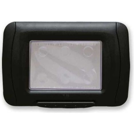 GW22452 Placa Estanca de 3 Módulos Autoportante Negro Sistema de Tóner