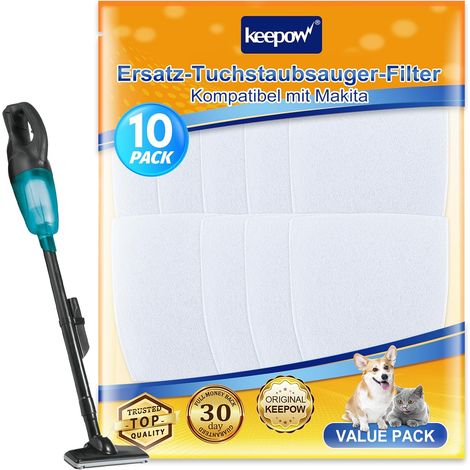 Lot de 10 Filtres pour Aspirateur, Compatibles avec Makita 443060-3 (1/5)