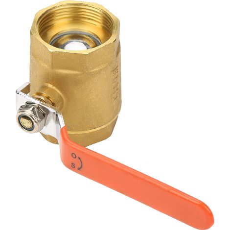 1 vanne à bille en laiton DN40 1-1/2" BSP, pression 1,6 MPa, pour eau, huile et gaz (1/5)