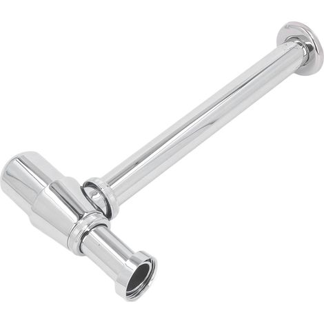 Bride de vidage 1"1/4 encastrable avec siphon réglable pour lavabos et vasques de salle de bain - Kit complet P-Trap, ajustable et universel (1/5)
