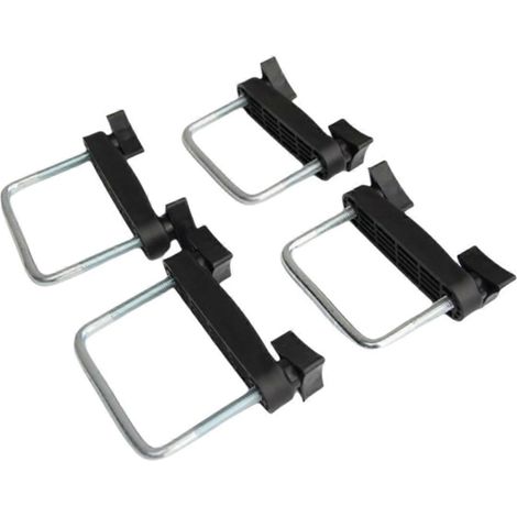 Kit de fixation pour barres de toit de voiture avec boucles et boulons en U