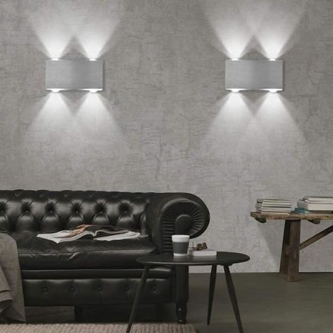 Applique Murale LED Intérieure 4W MINI Lampe Originale Moderne Créatif Éclairage Design Lumiaire Décorative Aluminium Blanc Froid (1/4)