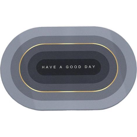 Tapis de sol à séchage rapide pour porte, résistant aux taches, pour salle de bain, baignoire et cuisine-have a good day (1/5)