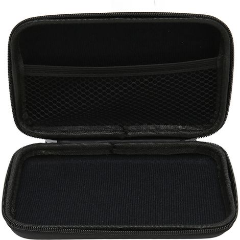 Écrin de rangement pour aides auditives, étui de transport en tissu réutilisable avec doublure silicone protectrice, boîtier portable pour écouteurs. (1/5)