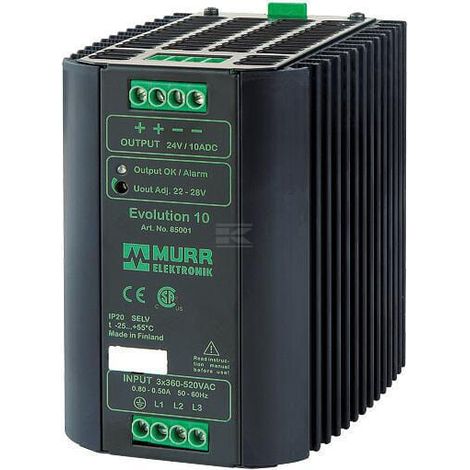 Aliment.corr 400VCA/24VCC 10A MURR ELEKTRONIK 85001 (1/3)