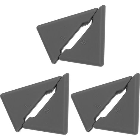 18 deflettori angolari in silicone grigio per portiere auto