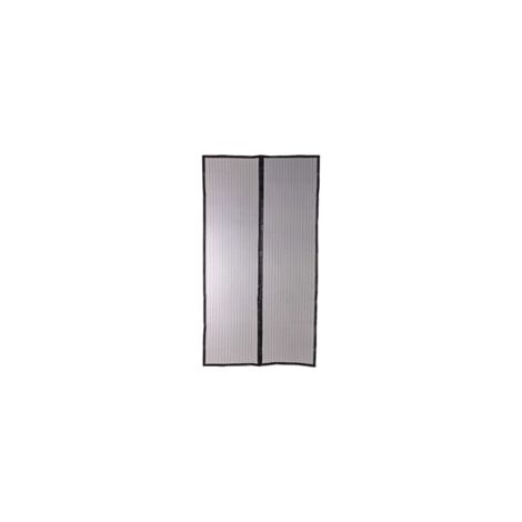 Volet Moustiquaire – Moustiquaire rideau magnétique pour porte 220x100 cm – Installation sans perçage – Compatible caravanes et camping-cars – Toile noire esthétique - H220xL100 (1/2)