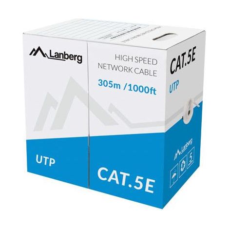 Cavo Lanberg UTP 100 Mb/s 305 m CCA